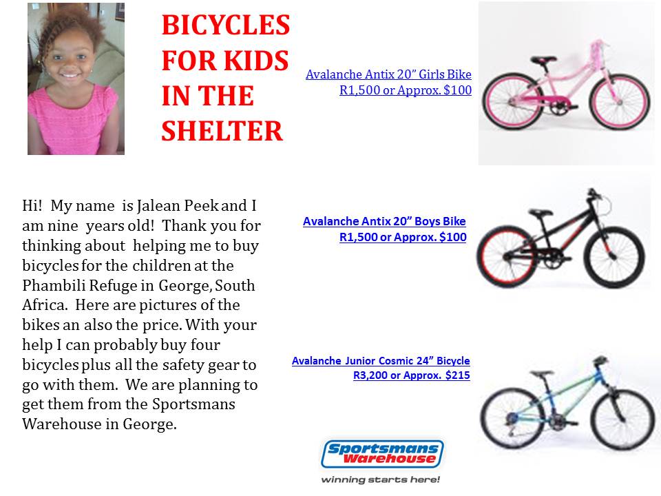 Fundraiser by Melannie Denise Cunningham BICYCLES FOR KIDS IN