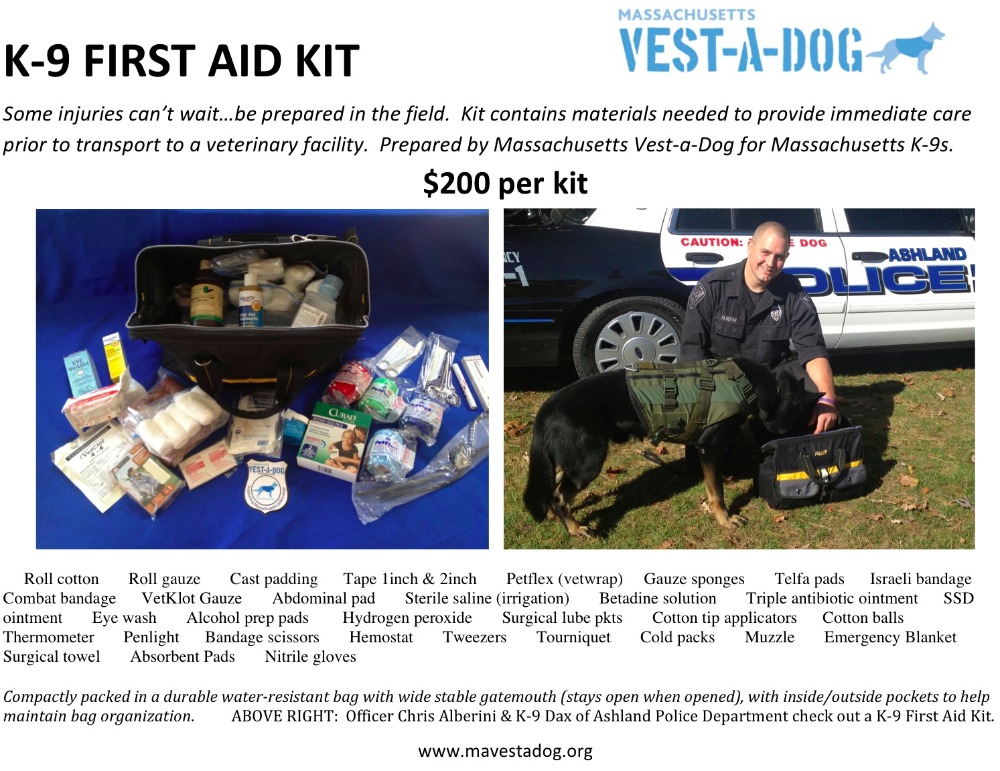 Fundraiser by Harvard Dangerfield Boston K9 First Aid Kit Fundraiser!