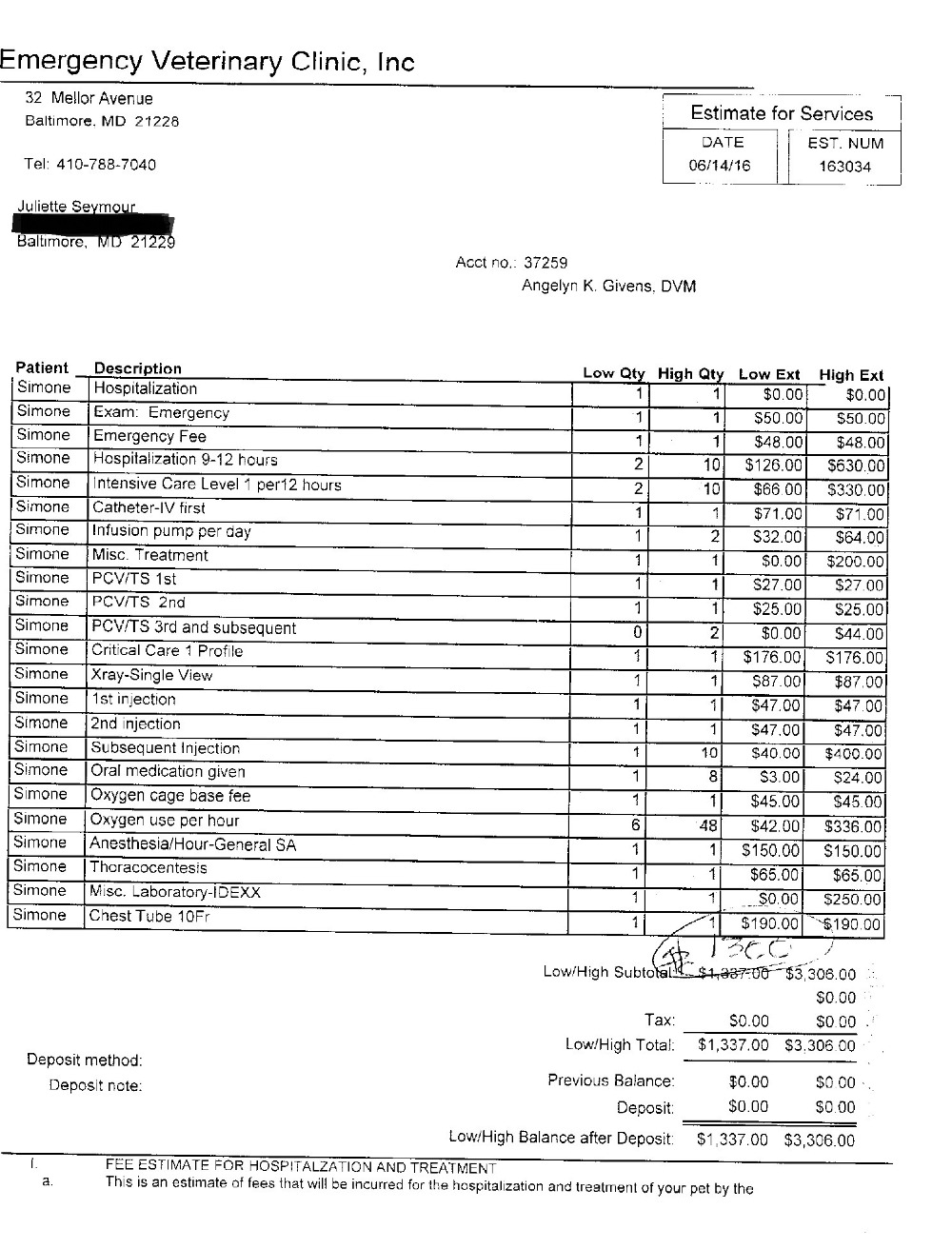 Fundraiser by Juliette Seymour Simone's Emergency Vet Bill