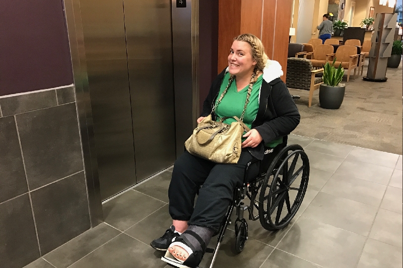 Fundraiser by Caroline Lawrence Broken Ankle