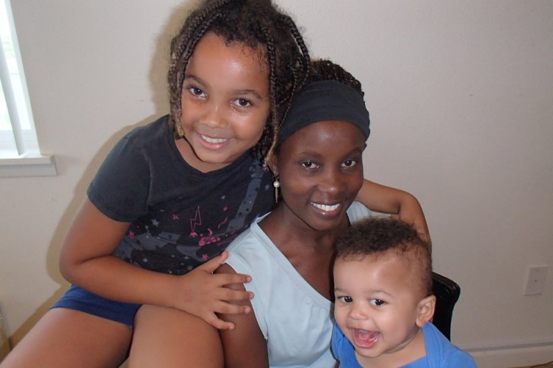 Kenyan woman,Kids homeless after US Marine husband kick them out-Help needed